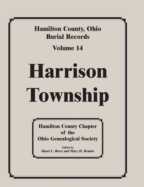 Produktbild: Hamilton County, Ohio Burial Records, Volume 14