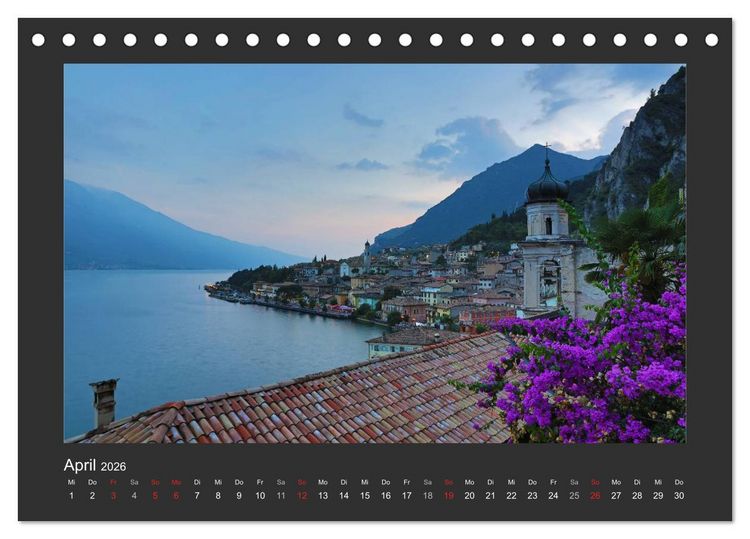 Produktbild: Limone sul Garda - Bella Italia (Tischkalender 2026 DIN A5 quer), CALVENDO Monatskalender