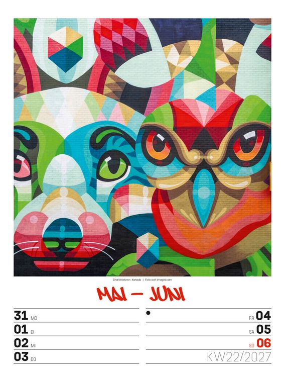 Produktbild: Street Art Wochenplaner Kalender 2027