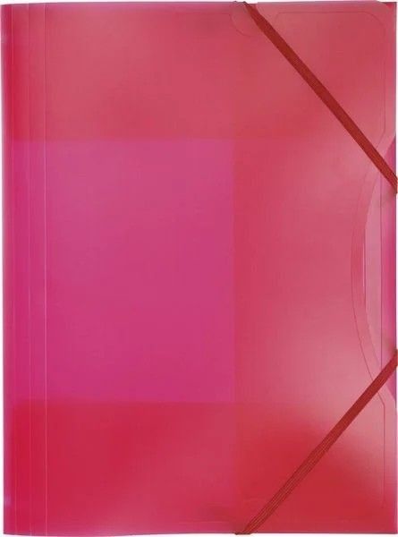 Produktbild: Folia Sammelmappe aus Kunststoff mit Gummiband, DIN A4, transparent, farbig sortiert