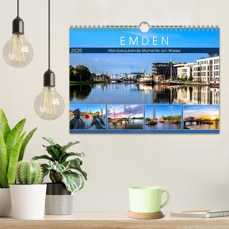 Produktbild: EMDEN Atemberaubende Momente am Wasser (Wandkalender 2026 DIN A4 quer), CALVENDO Monatskalender