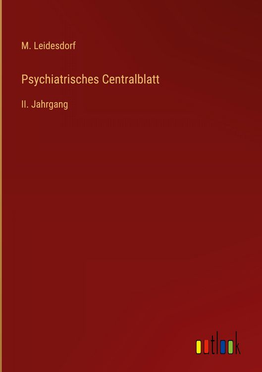 Produktbild: Psychiatrisches Centralblatt
