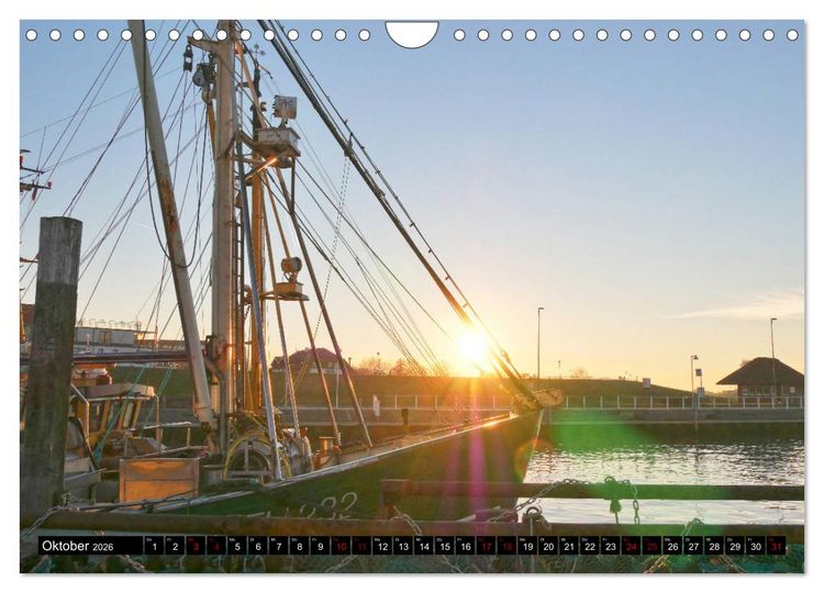 Produktbild: Bensersiel K&uuml;ste und mehr (Wandkalender 2026 DIN A4 quer), CALVENDO Monatskalender