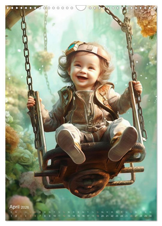Produktbild: Steampunk Kinderwelt (Wandkalender 2026 DIN A3 hoch), CALVENDO Monatskalender
