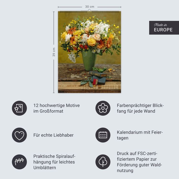 Produktbild: Die sch&ouml;nsten Blumenstr&auml;u&szlig;e Kalender 2027