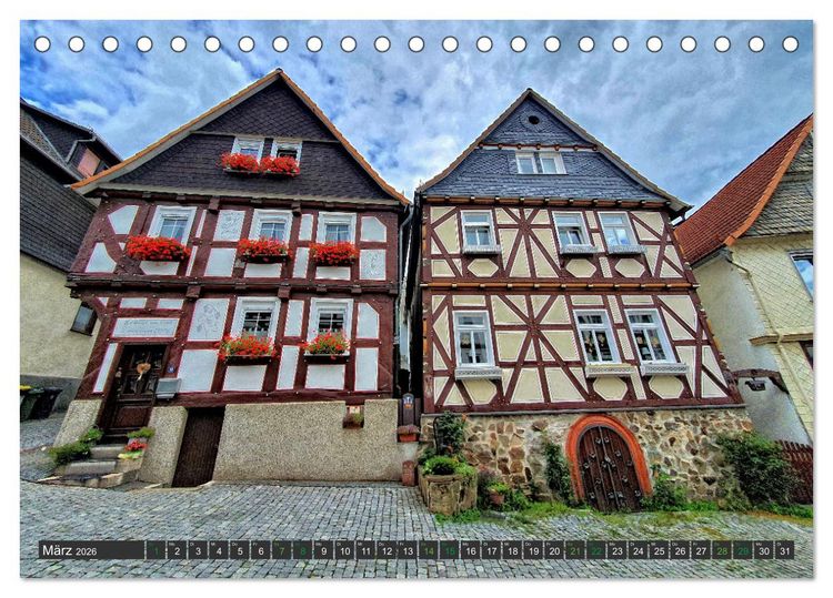 Produktbild: Sch&ouml;nes Biedenkopf Luftkurort in Hessen (Tischkalender 2026 DIN A5 quer), CALVENDO Monatskalender