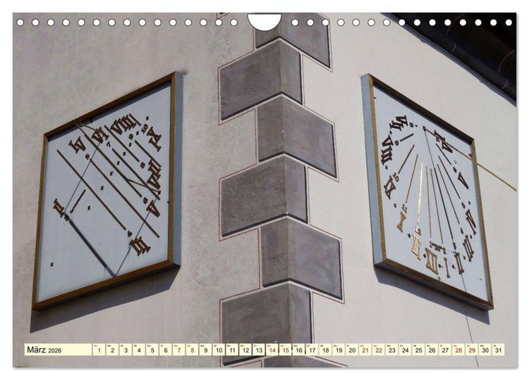 Produktbild: Sonnenuhren - Sonnenstunden (Wandkalender 2026 DIN A4 quer), CALVENDO Monatskalender