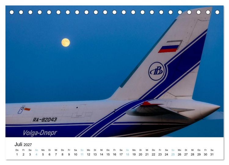 Produktbild: Air Cargo - Frachtflugzeuge, Giganten der L&uuml;fte (Tischkalender 2027 DIN A5 quer), CALVENDO Monatskalender