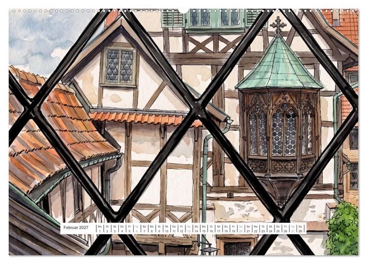 Produktbild: Zauberhafte Wartburg (hochwertiger Premium Wandkalender 2027 DIN A2 quer), Kunstdruck in Hochglanz