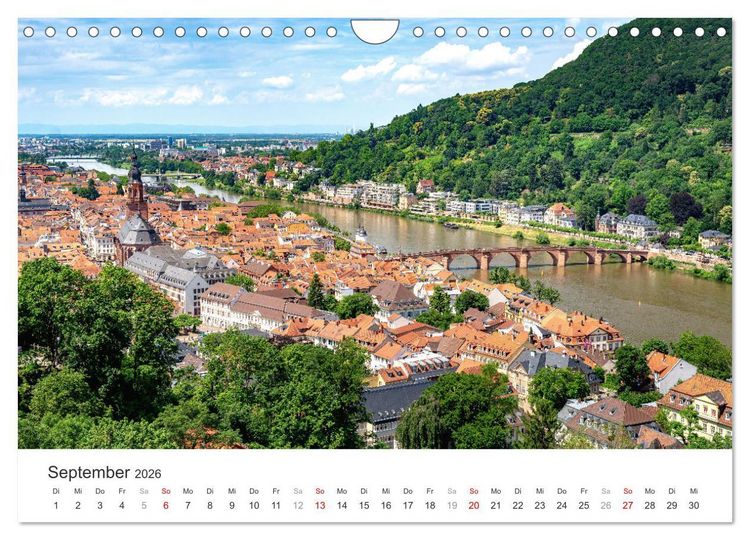Produktbild: Heidelberg im Fokus (Wandkalender 2026 DIN A4 quer), CALVENDO Monatskalender