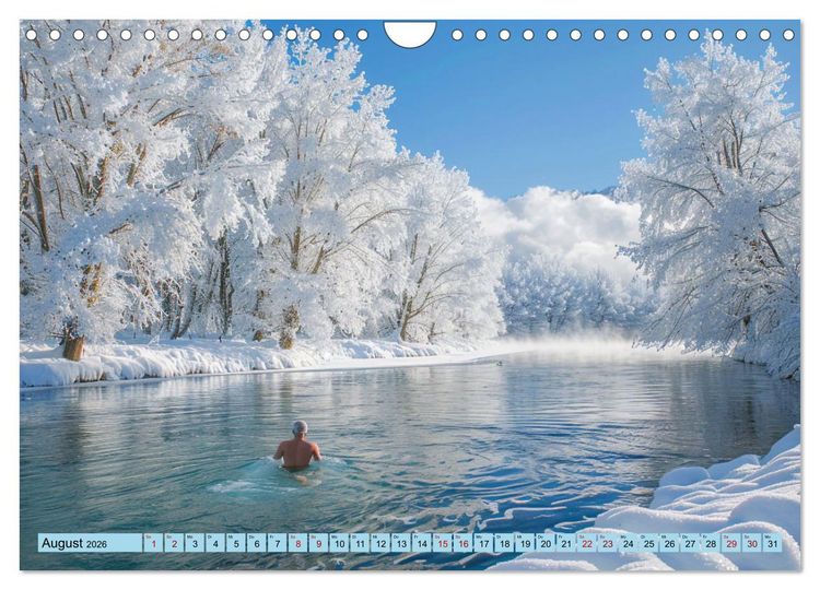 Produktbild: Eisbaden (Wandkalender 2026 DIN A4 quer), CALVENDO Monatskalender