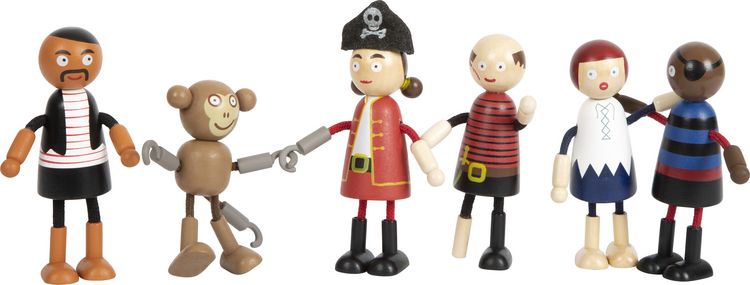 Produktbild: Biegepuppen Piraten Figuren
