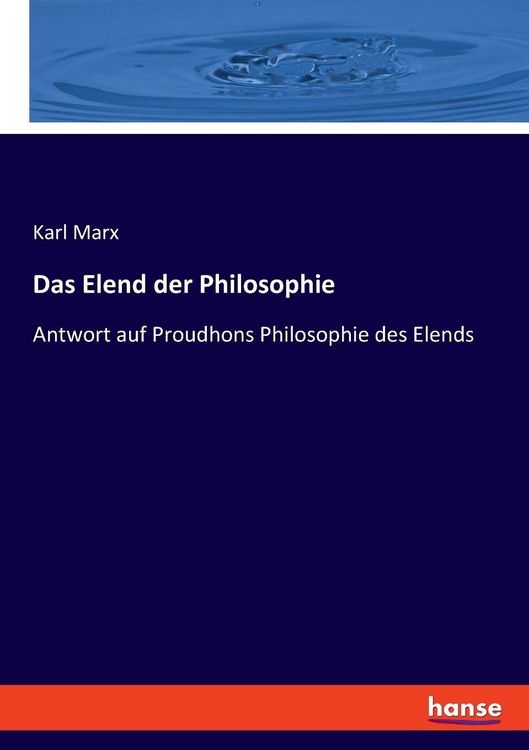Produktbild: Das Elend der Philosophie
