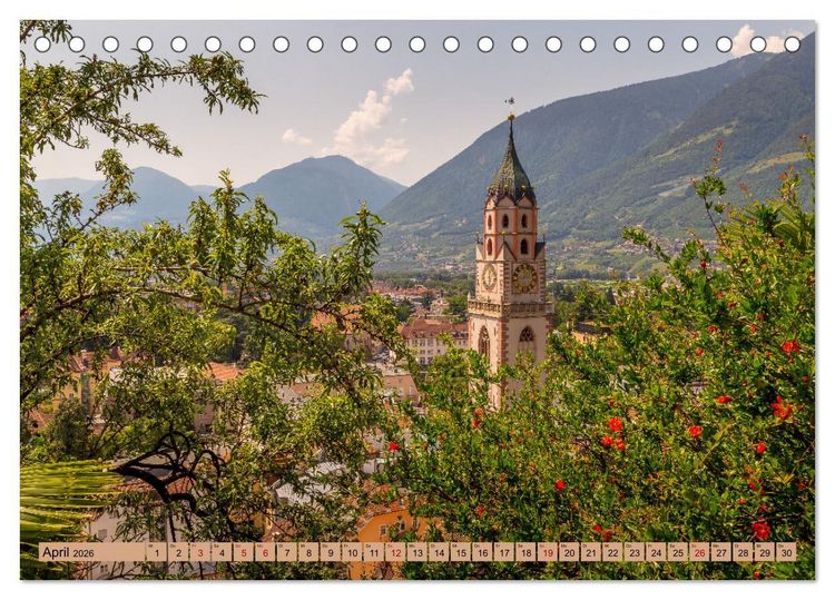 Produktbild: S&uuml;dtirol - Meraner Land (Tischkalender 2026 DIN A5 quer), CALVENDO Monatskalender