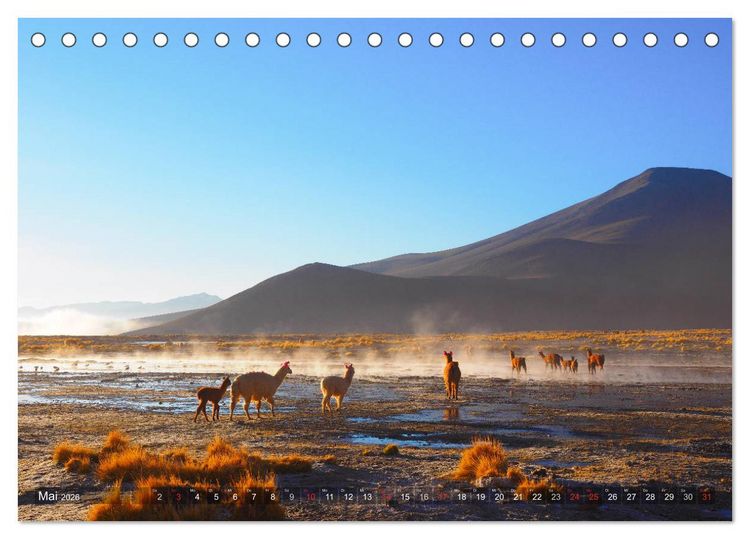 Produktbild: Peru und Bolivien - Traumlandschaften (Tischkalender 2026 DIN A5 quer), CALVENDO Monatskalender