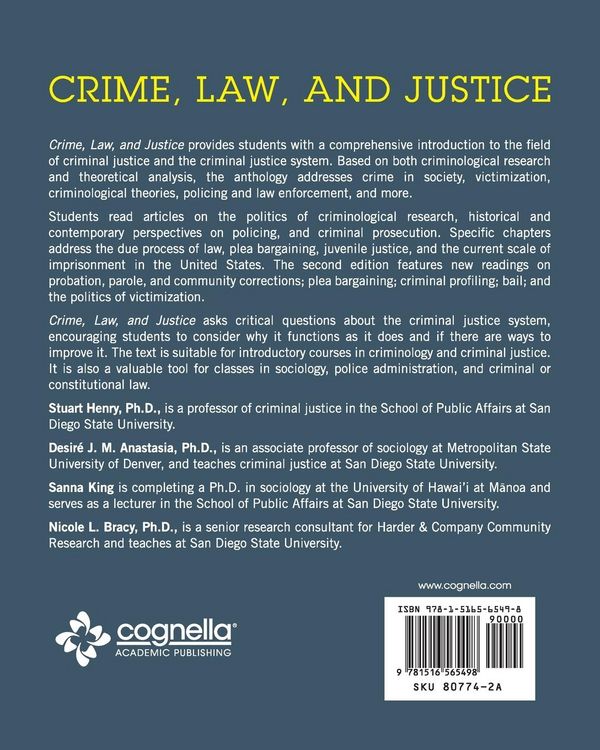 Produktbild: Crime, Law, and Justice