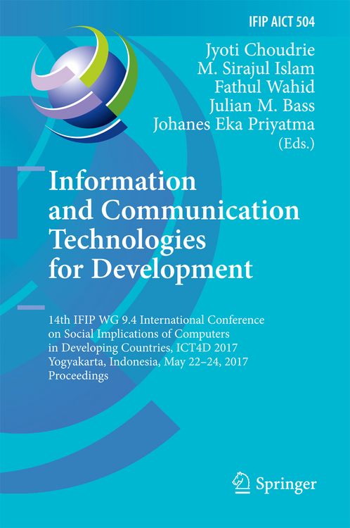 Produktbild: Information and Communication Technologies for Development