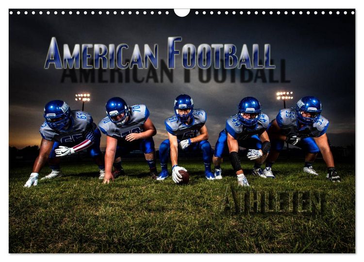 Produktbild: American Football - Athleten (Wandkalender 2026 DIN A3 quer), CALVENDO Monatskalender