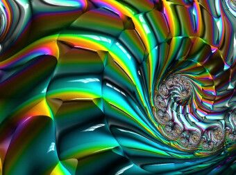 Produktbild: Green Enigmatic Shell Fractal (Puzzle)
