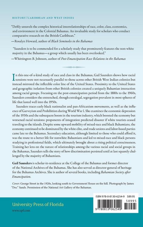 Produktbild: Race and Class in the Colonial Bahamas, 1880-1960