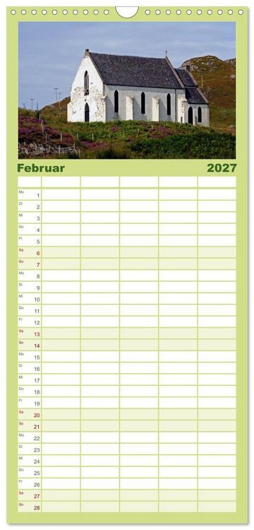 Produktbild: Familienplaner 2027 - Western Highlands - Schottland mit 5 Spalten (Wandkalender, 21 x 45 cm) CALVENDO