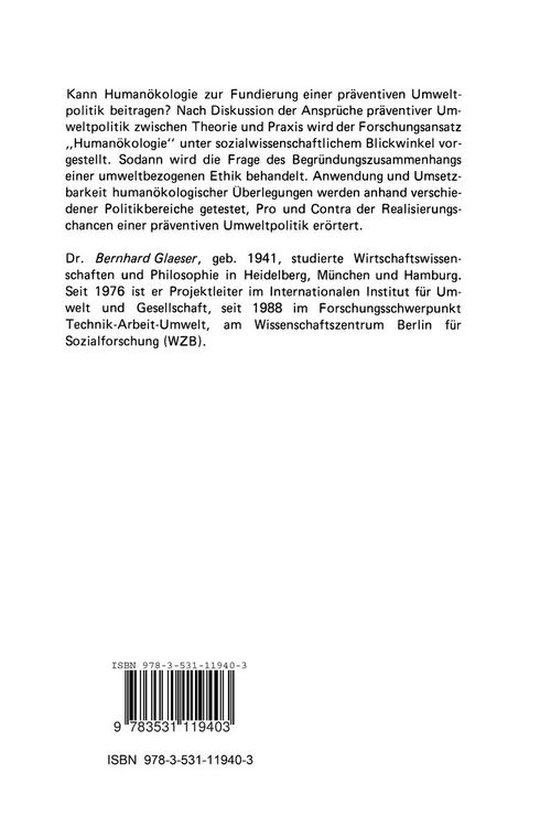 Produktbild: Human&ouml;kologie