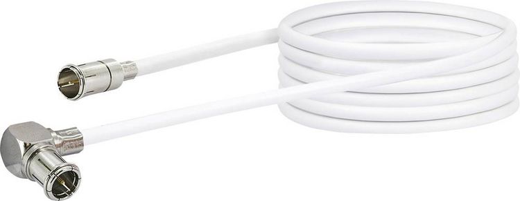 Produktbild: Schwaiger Antennen Anschlusskabel [1x F-Quickstecker - 1x Mini-DAT-Stecker] 3.00m 90 dB Wei&szlig;
