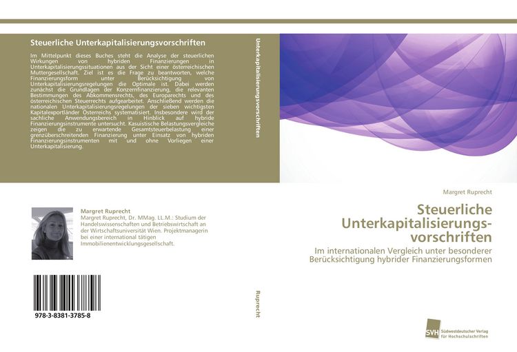 Produktbild: Steuerliche Unterkapitalisierungs&shy;vorschriften