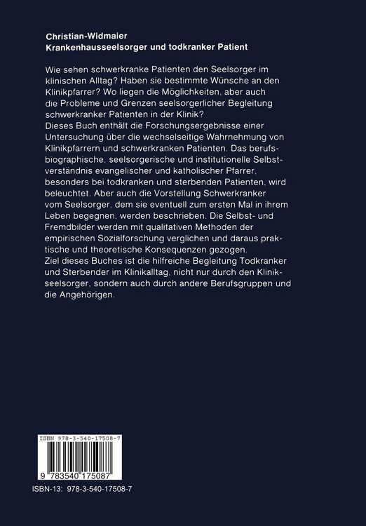 Produktbild: Krankenhausseelsorger und todkranker Patient