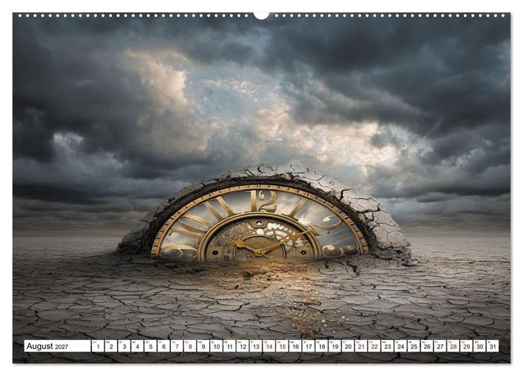 Produktbild: Zeitlandschaften (Wandkalender 2027 DIN A2 quer), CALVENDO Monatskalender