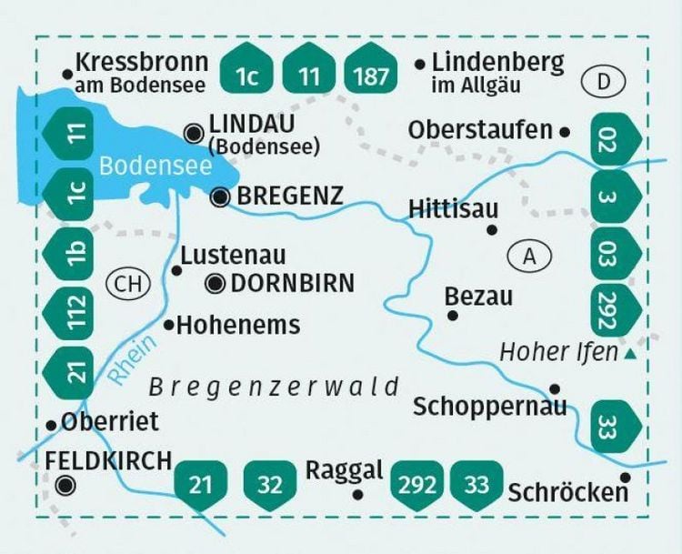 Produktbild: KOMPASS Wanderkarte 2 Bregenzerwald, Westallg&auml;u 1:50.000