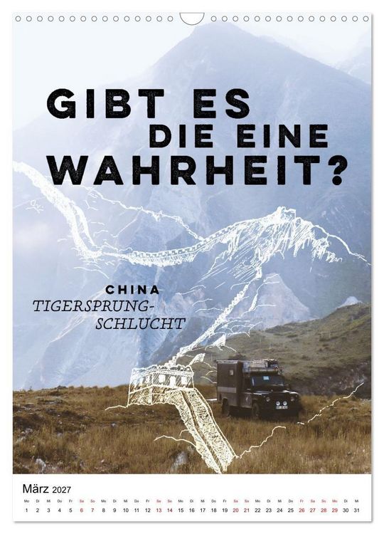 Produktbild: INTO THE FAR und die gro&szlig;en Fragen des Reisens - A True Overland Story (Wandkalender 2027 DIN A3 hoch), CALVENDO Monatskalender