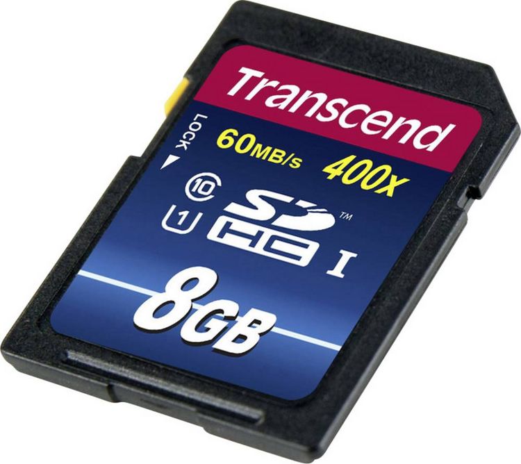 Produktbild: Transcend Premium 400 SDHC-Karte Industrial 8 GB Class 10, UHS-I