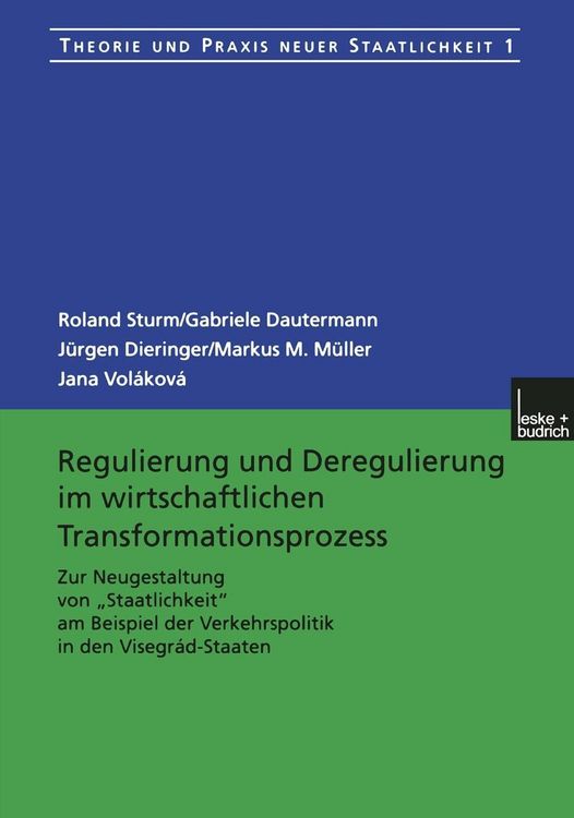 Produktbild: Regulierung und Deregulierung im wirtschaftlichen Transformationsprozess