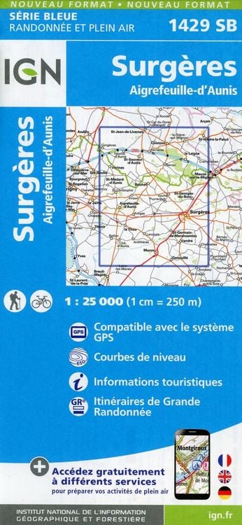 Produktbild: Surg&egrave;res 1:25 000