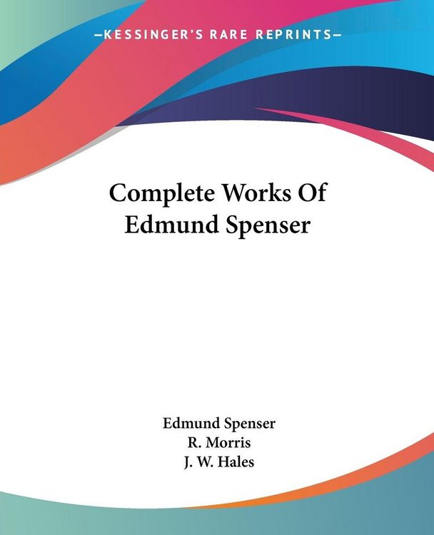 Produktbild: Complete Works Of Edmund Spenser