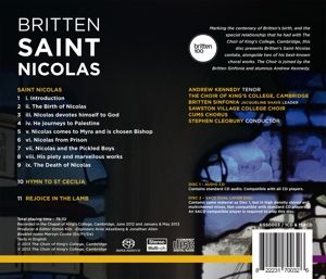 Produktbild: Saint Nicolas/Hymn to St Cecilia/Rejoice the Lamb