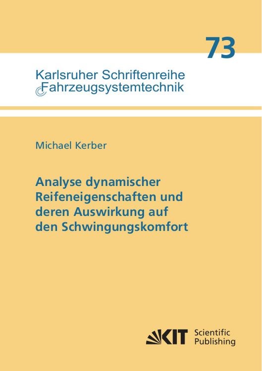 Produktbild: Analyse dynamischer Reifeneigenschaften und deren Auswirkung auf den Schwingungskomfort
