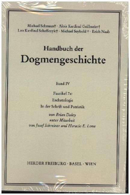 Produktbild: Handbuch der Dogmengeschichte / Bd IV: Sakramente-Eschatologie / Eschatologie