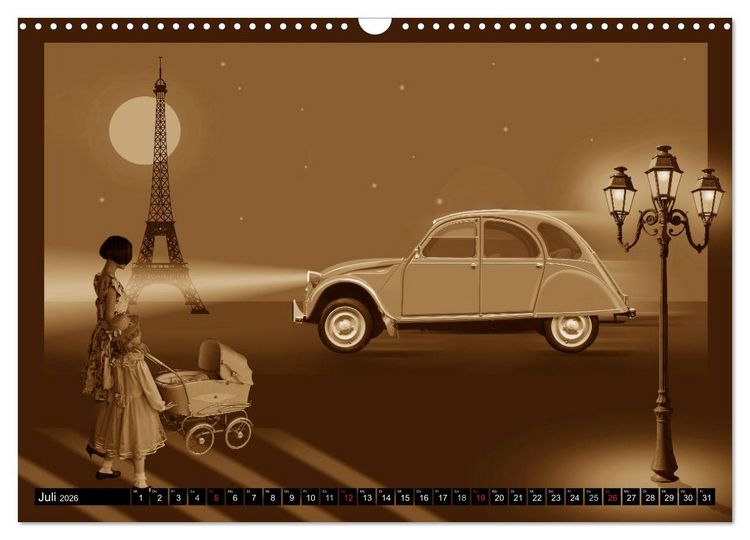 Produktbild: Nostalgie in Sepia (Wandkalender 2026 DIN A3 quer), CALVENDO Monatskalender