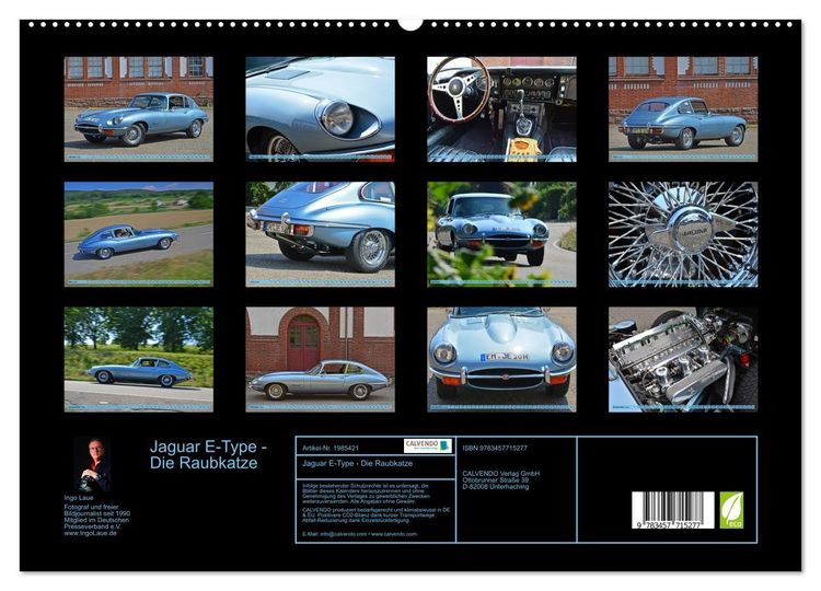 Produktbild: Jaguar E-Type - Die Raubkatze (hochwertiger Premium Wandkalender 2026 DIN A2 quer), Kunstdruck in Hochglanz
