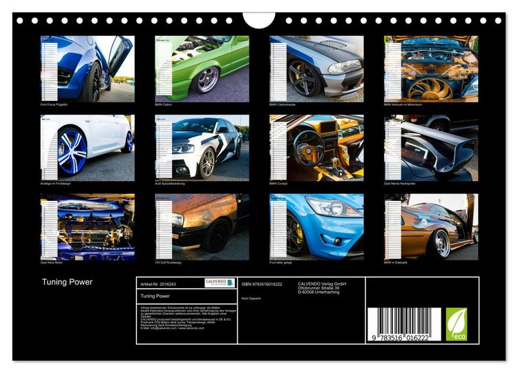 Produktbild: Tuning Power (Wandkalender 2026 DIN A4 quer), CALVENDO Monatskalender