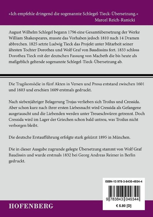 Produktbild: Troilus und Cressida