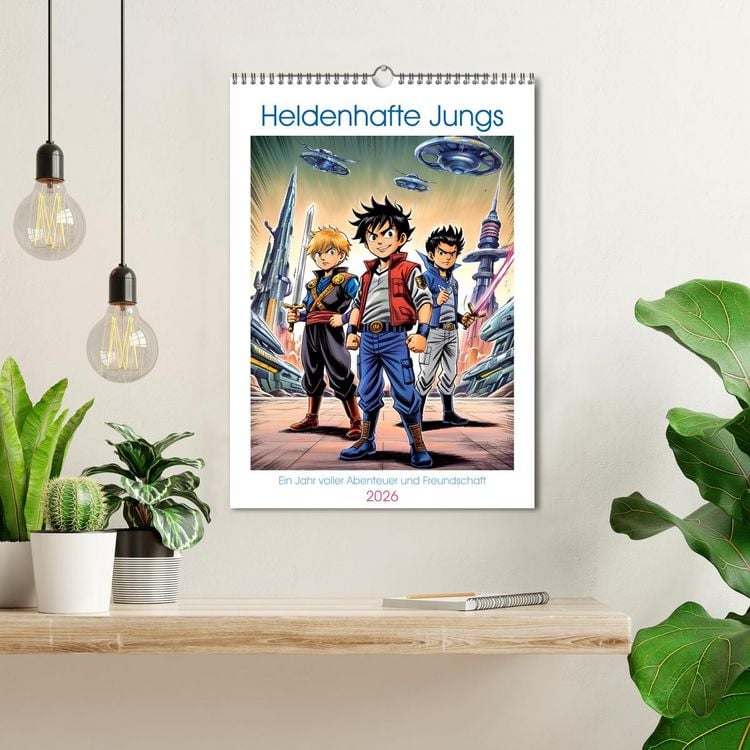 Produktbild: Heldenhafte Jungs - Ein Jahr voller Abenteuer und Freundschaft (Wandkalender 2026 DIN A3 hoch), CALVENDO Monatskalender
