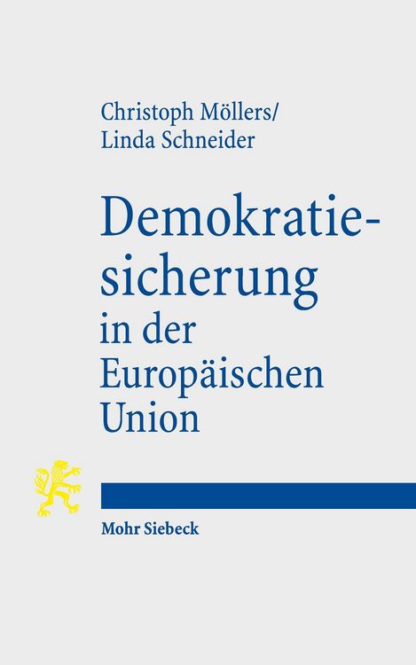 Produktbild: Demokratiesicherung in der Europ&auml;ischen Union