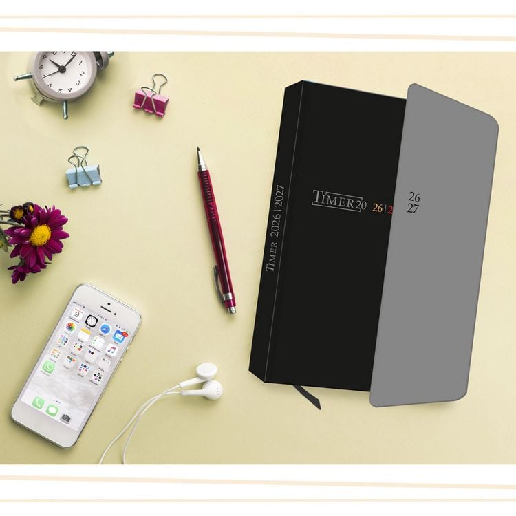 Produktbild: TR&Ouml;TSCH - Sch&uuml;lerkalender mit Klappe Black 26/27