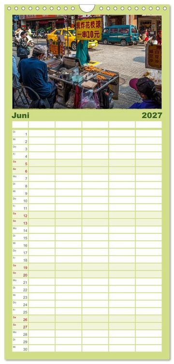 Produktbild: Familienplaner 2027 - Taipeh, Hauptstadt von Taiwan mit 5 Spalten (Wandkalender, 21 x 45 cm) CALVENDO