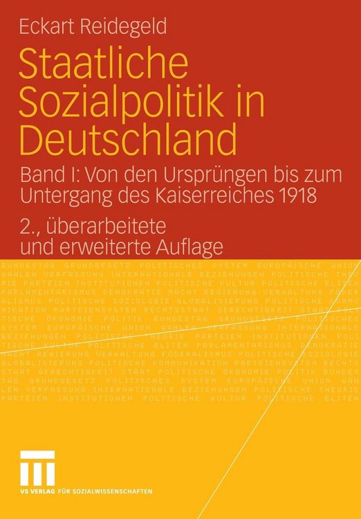 Produktbild: Staatliche Sozialpolitik in Deutschland