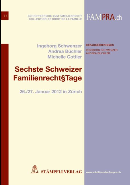 Produktbild: Sechste Schweizer Familienrecht&sect;tage