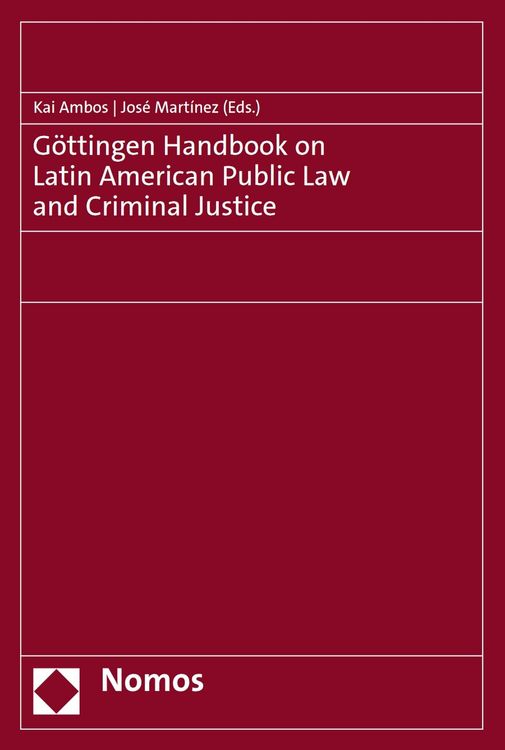 Produktbild: G&ouml;ttingen Handbook on Latin American Public Law and Criminal Justice